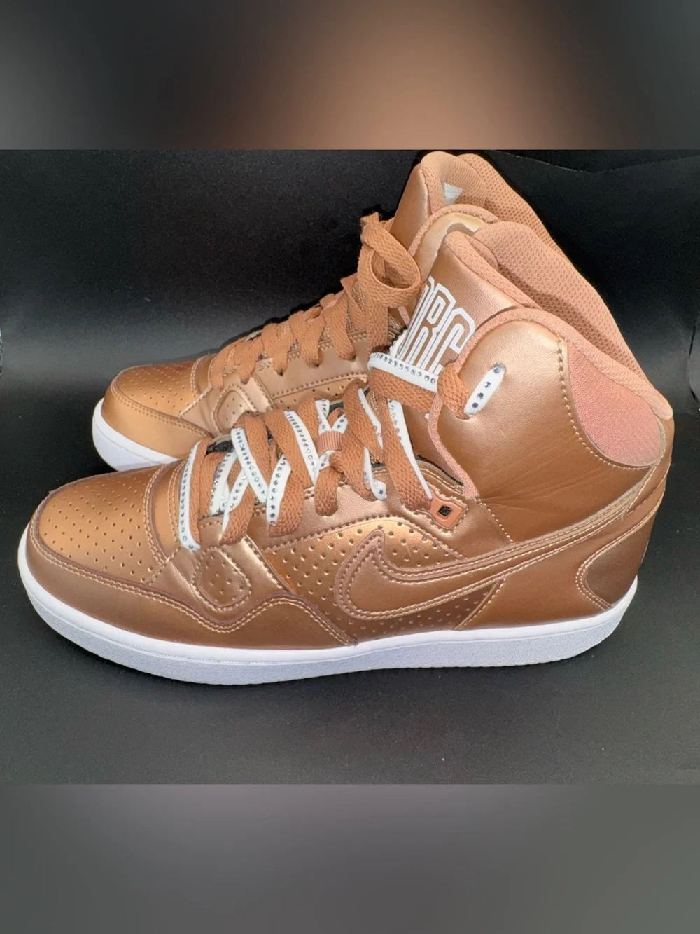 Nike Force High Metallic Bronze/Copper High-Top Sneakers – women’s 8.5